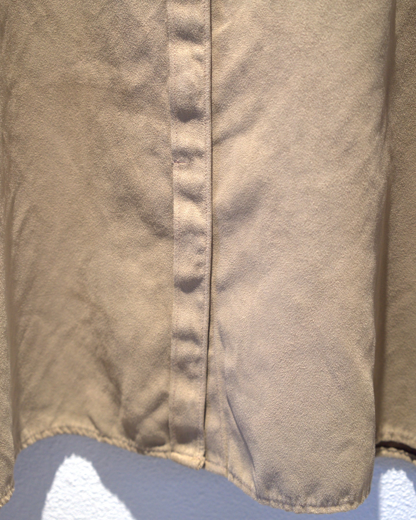 Faux suede shirt