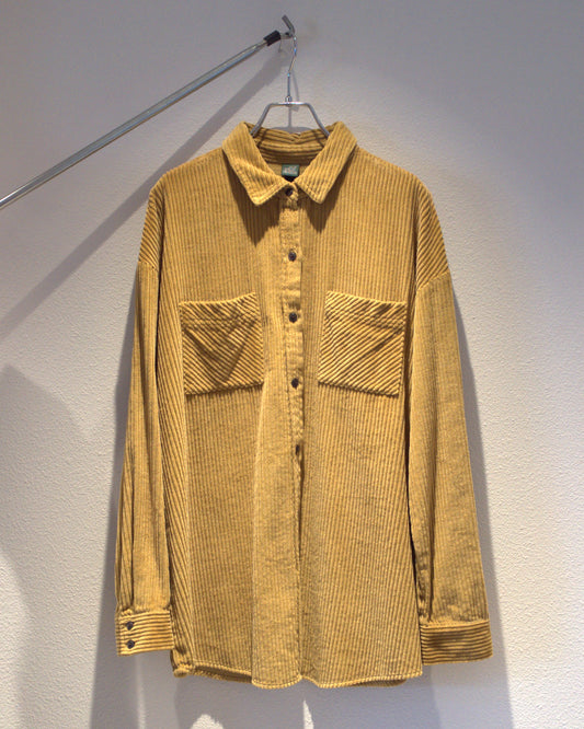 Thick-ribbed corduroy shirt